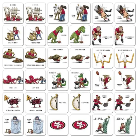 NFL Memory Match Game San Francisco 49ers {4}