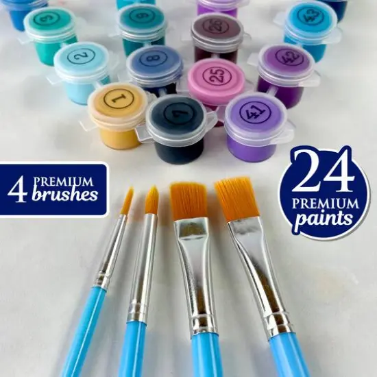 ArtSkills&reg; Premium Peacock Paint-by-Number Kit {5}