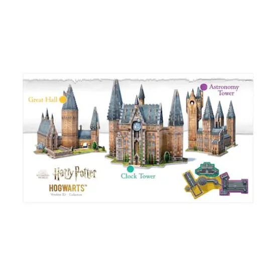 Harry Potter Collection - Hogwarts - Clock Tower 3D Puzzle: 420 Pcs {10}