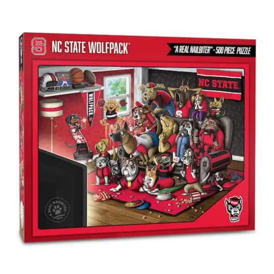 College Football Purebred Fans A Real Nailbiter 500 Piece Puzzle NC State Wolfpack {1}