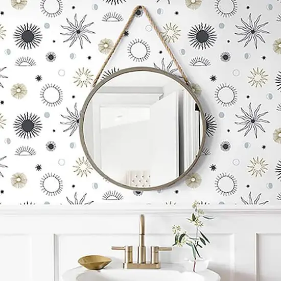 Elana Gabrielle Sun Phases Peel & Stick Wallpaper Tuxedo {5}