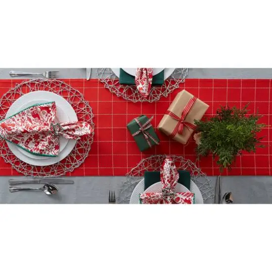 DII&reg; 72" Christmas Woods Embellished Table Runner {8}