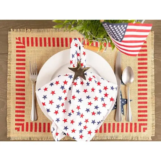 DII&reg; 4th of July Jute Placemat Set, 6ct. {5}