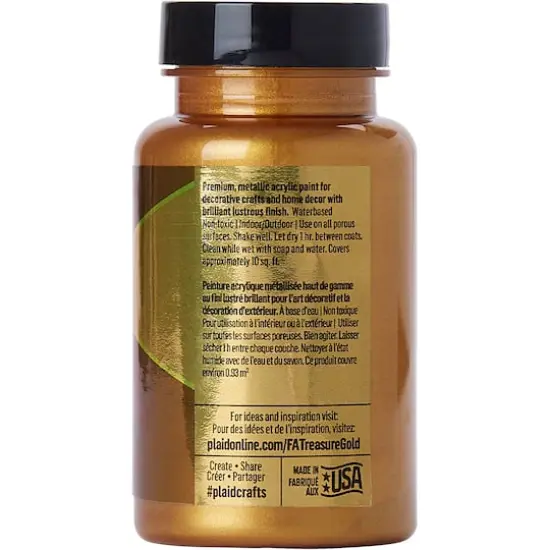 FolkArt&reg; Treasure Gold&trade; Metallic Paint Majestic Gold {4}