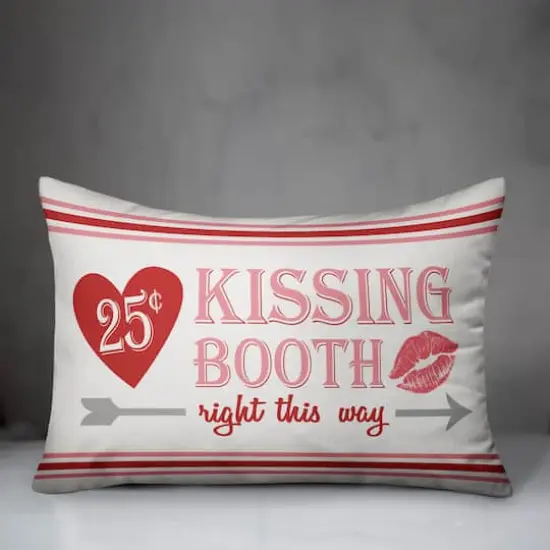 Kissing Booth This Way Throw Pillow {3}