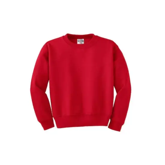 JERZEES&reg; NuBlend&reg; Crewneck Youth Sweatshirt True Red {1}