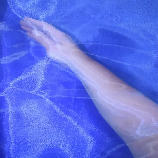 Feldman Organza Polyester Fabric Blue {4}