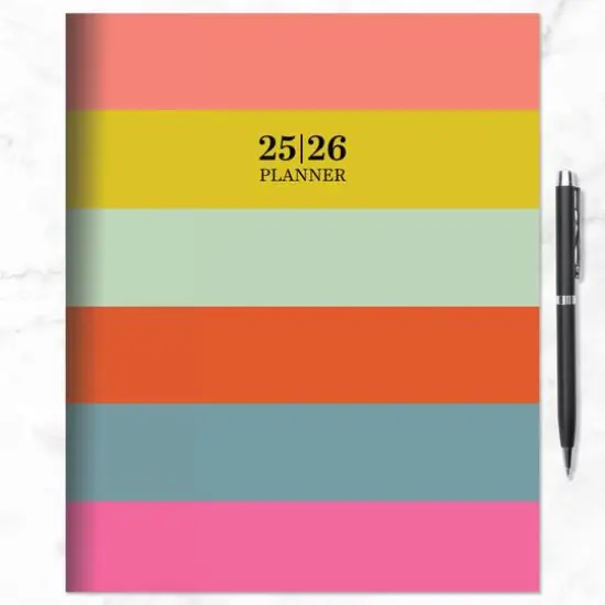 TF Publishing 2025-2026 Super Stripe Large Monthly Planner {5}