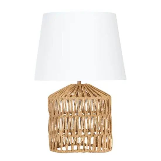 Hello Honey&reg; 18" Drum-Shaped Rope Table Lamp {1}