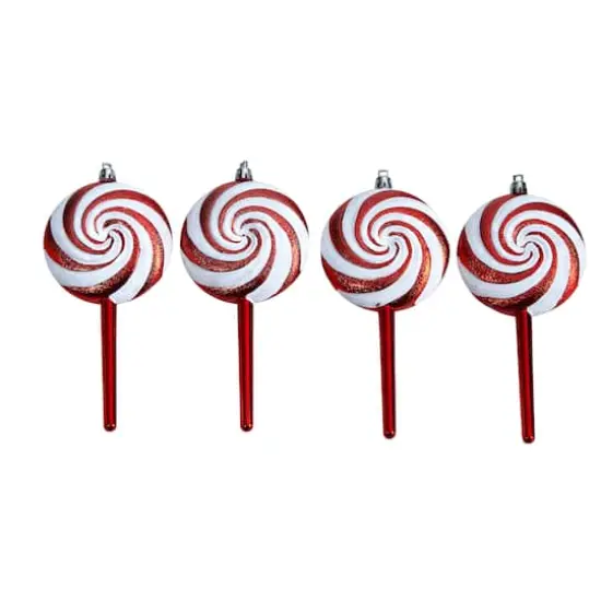4ct. 7" Shatterproof Christmas Candy Cane Deluxe Ornaments {1}