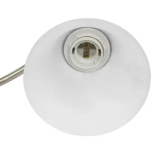 Lalia Home Essentix Alabaster 3 Light Glass Vanity Antique Brass {6}