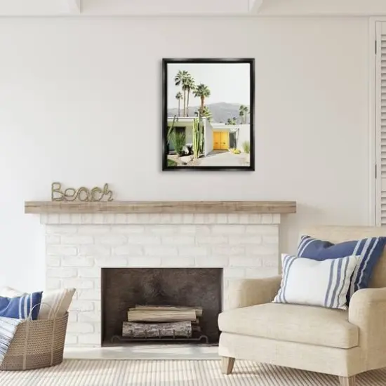 Stupell Industries Palm Springs House Photography Floater Framed Art Black {3}