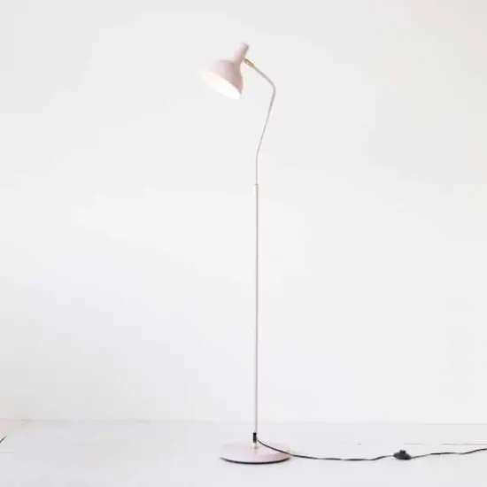 Hello Honey&reg; 65" Pink Round Metal Floor Lamp {3}