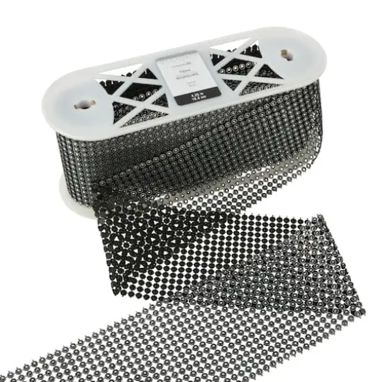 4.25" Black Diamond Mesh Trim by Celebrate It&reg; {3}
