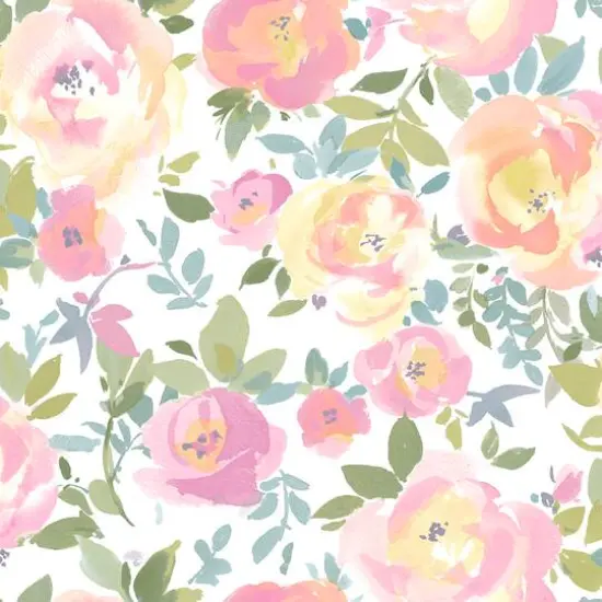 NuWallpaper Pink Gracelyn Flower Peel & Stick Wallpaper {1}