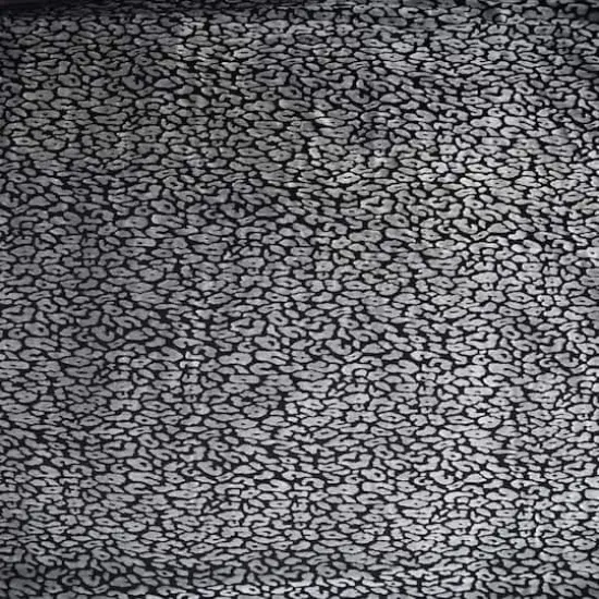 Feldman Black & Gray Cheetah Print Velvet Fabric {3}