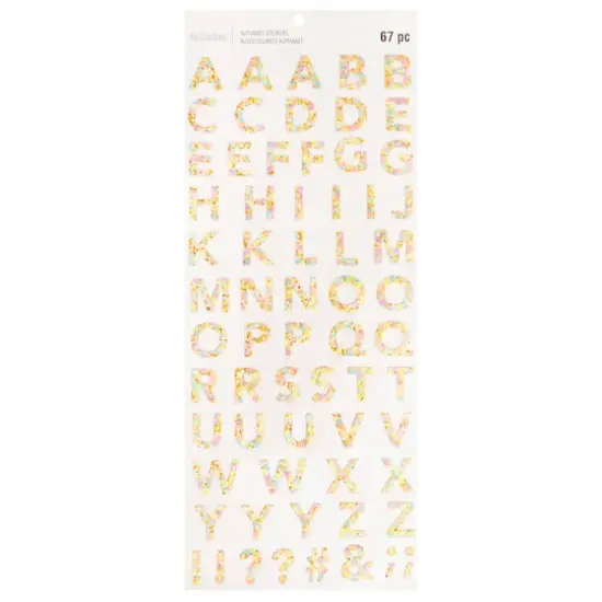 Bright Confetti Alphabet Stickers by Recollections&trade; {1}