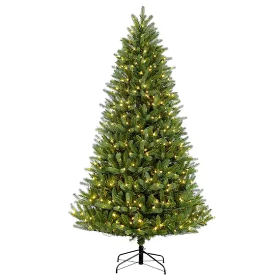 4.5ft. Pre-Lit Glacier Fir Artificial Christmas Tree, Clear Lights {1}