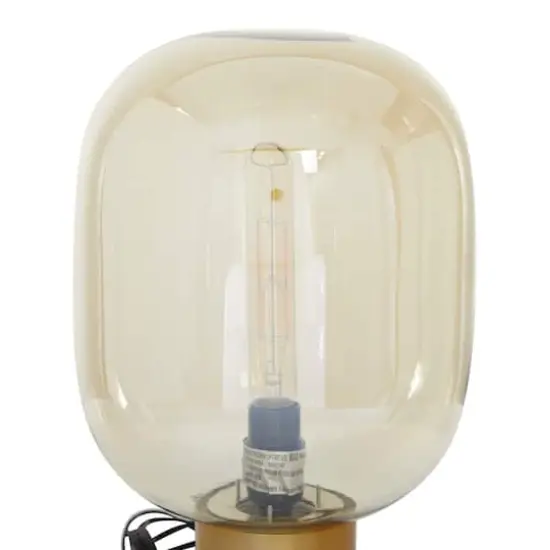 16" White Metal Modern Table Lamp {4}