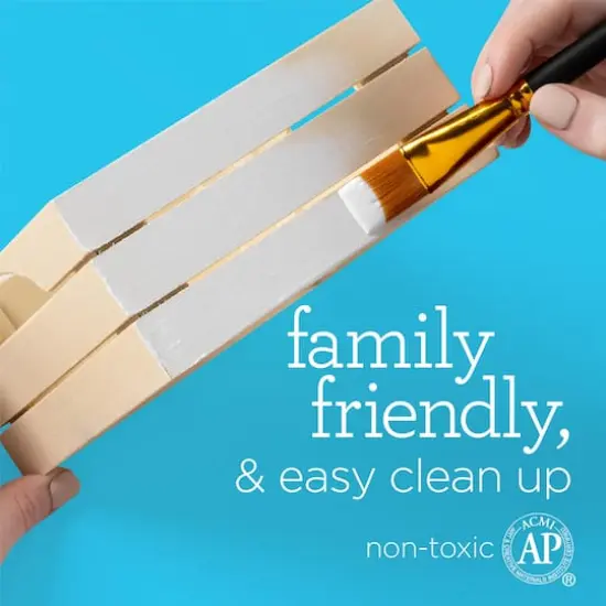 Apple Barrel&reg; 16oz. Acrylic Black & White Paint Set {5}