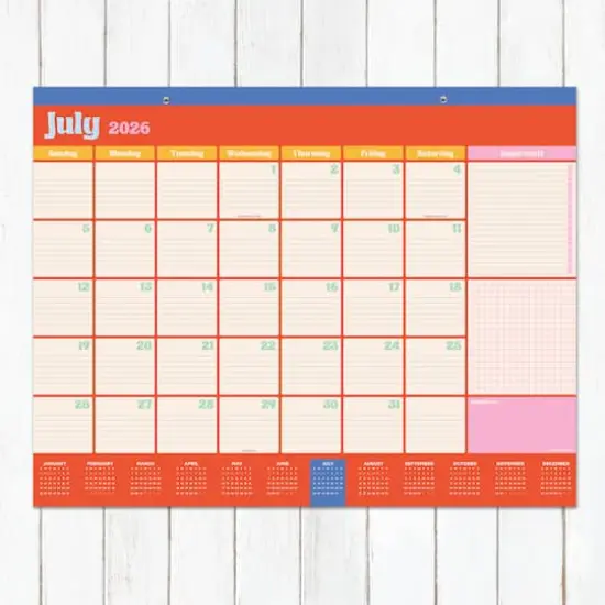 2026 Sherbet Large Desk Pad Monthly Blotter Calendar {5}