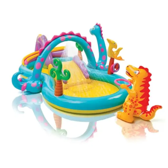 Intex&reg; 10ft. Dinoland Pool & Play Center {1}