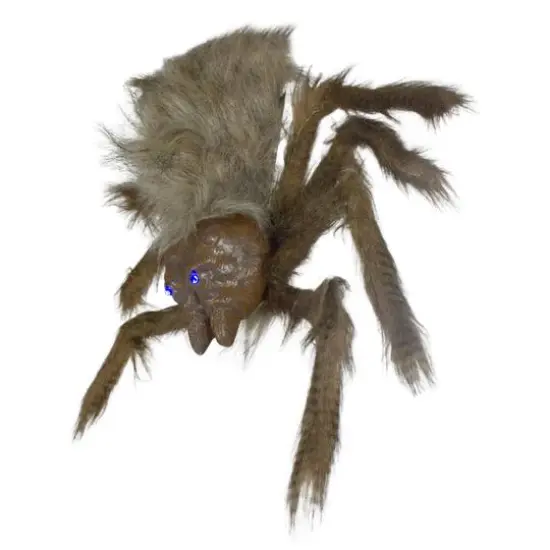 24" Brown Spider with LED Eyes Halloween Decoration {5}