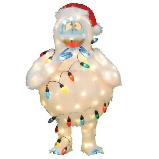 32" Lighted Bumble with String Lights Outdoor Christmas Yard D&eacute;cor {4}