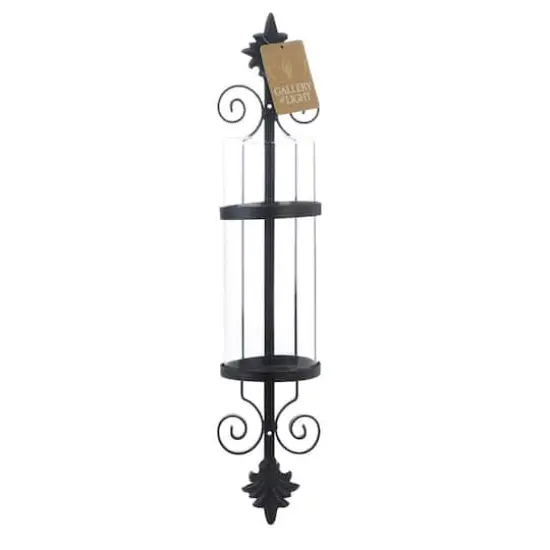 19.75" Ornate Scroll Candle Wall Sconce {3}