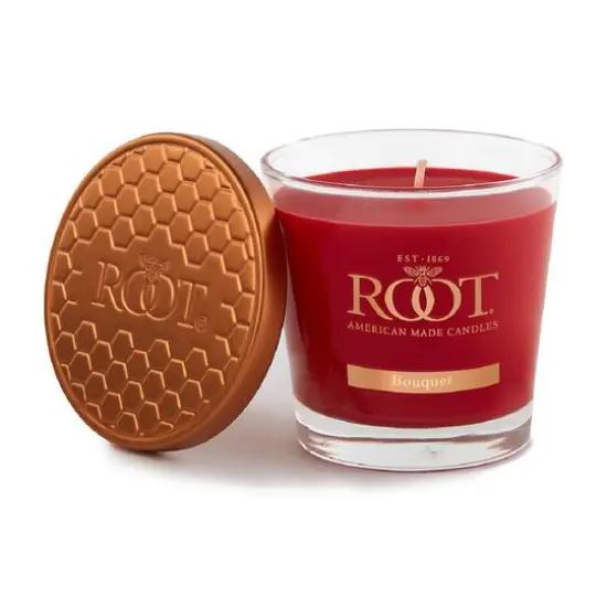 Root Candles 6.3oz. Small Scented Honeycomb Veriglass Jar Candle Bouquet {1}