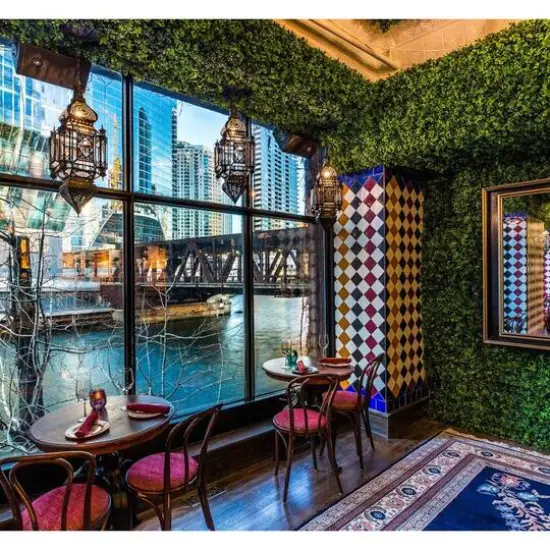 "Moss" Artificial Foliage Plant Green Wall Panels, 4ct. {4}