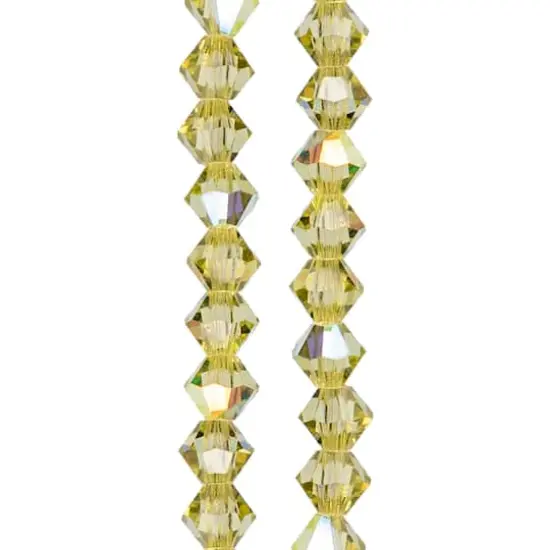 Preciosa Glass Crystal Bicone Beads, 4mm by Bead Landing&trade; Jonquil AB {1}