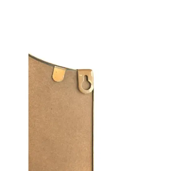 Hello Honey&reg; 36" Vintage Metal Framed Wall Mirror Gold {3}