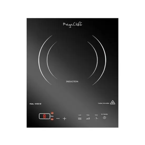 MegaChef Portable 1400W Single Induction Countertop Cooktop With Digital Control Panel {1}