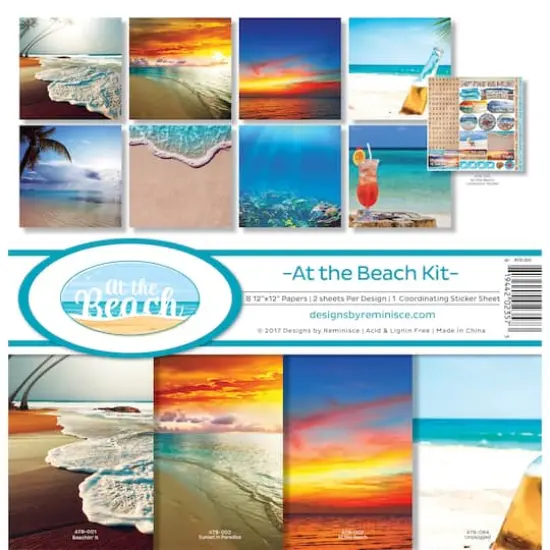Reminisce Collection Kit 12"X12"-At The Beach {1}