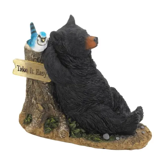 8.5'' Lounging Bear Solar Light {1}