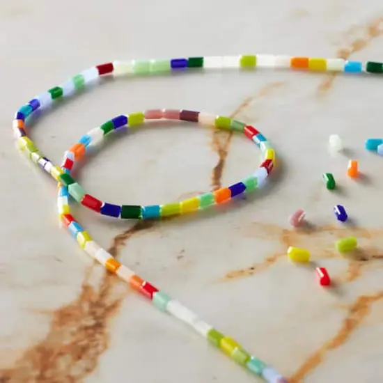 Multicolor Faceted Glass Tube Beads, 4mm by Bead Landing&trade; {3}