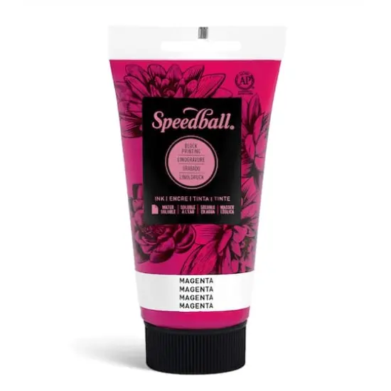 Speedball&reg; Water-Soluble Block Printing Ink Magenta {1}