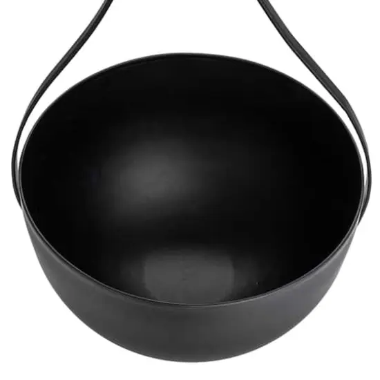 Hello Honey&reg; Black Decorative Hanging Metal Planter Set {3}