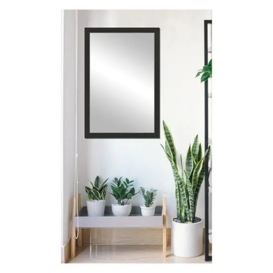 Timeless Frames® Port Espresso & Silver 24" x 37" Framed Mirror {4}