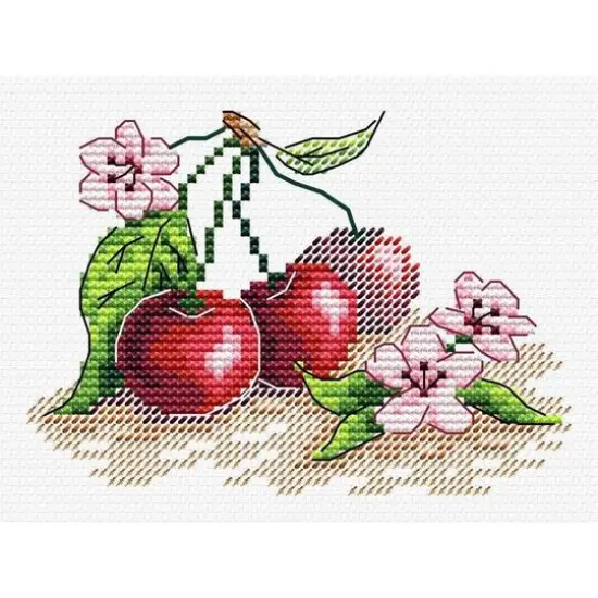 MP Studia Juicy Cherry Cross Stitch Kit {1}
