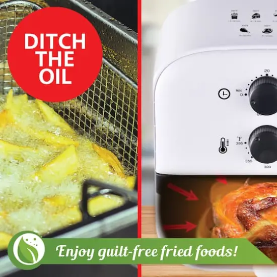 Brentwood White 1qt. 700 Watt Electric Air Fryer {6}