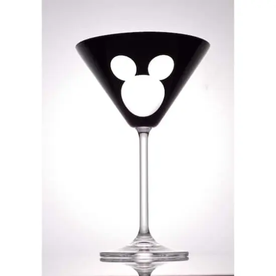 JoyJolt® Disney® 10oz. Luxury Mickey Mouse Crystal Martini Glass, 2ct. {3}