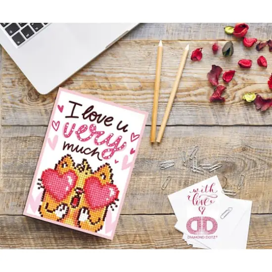 Diamond Dotz&reg; Love You Diamond Painting Greeting Card Kit {4}