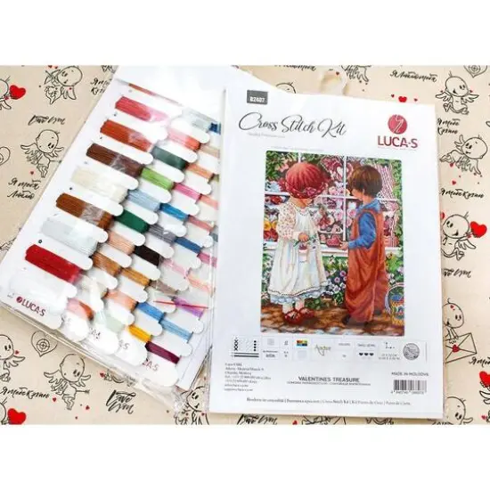 Luca-S Valentines Treasure Counted Cross Stitch Kit Counted Cross Stitch Kit {5}
