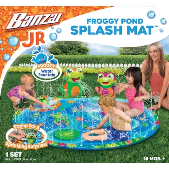 Banzai&reg; 58'' Froggy Pond Splash Mat&trade; {5}