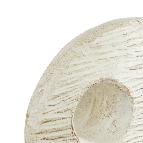 Set of 2 White Ceramic Coastal Fish Sculpture, 13", 9" {6}