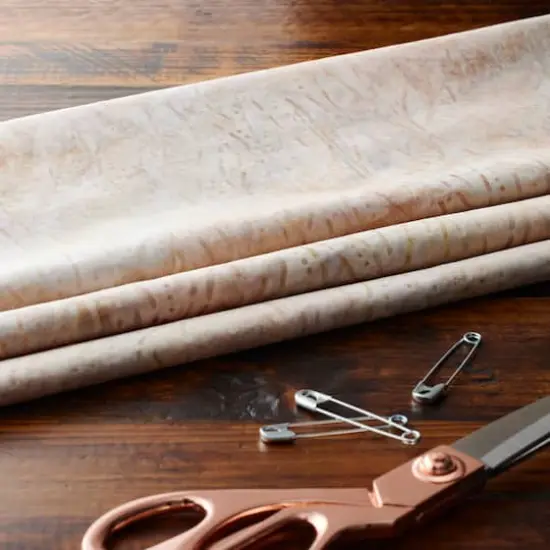 Feldman Premium Indonesian Batik Tan Dot Wave Cotton Fabric {3}