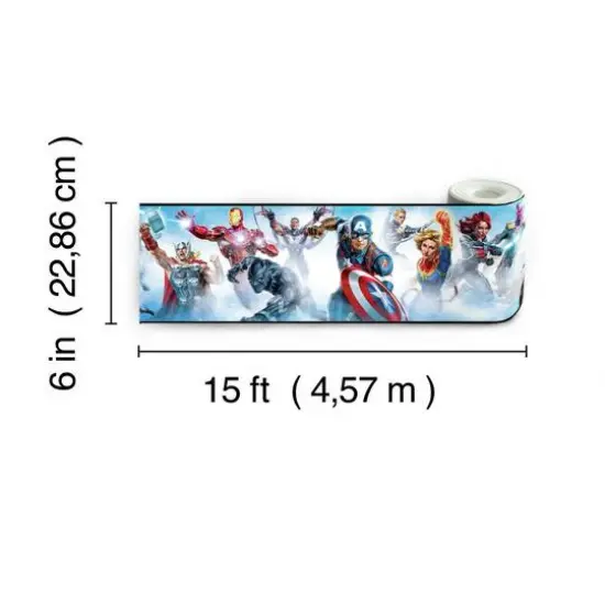 RoomMates Marvel Avengers Peel & Stick Border {7}