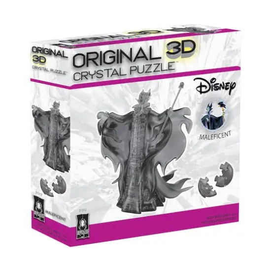 3D Crystal Puzzle - Disney Maleficent (Black): 74 Pcs {3}